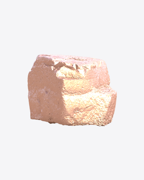 Golden Rough Rock PNG Image