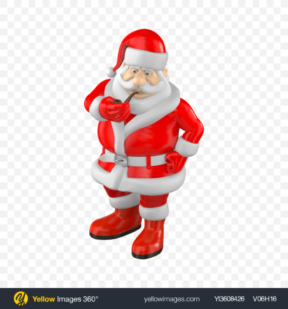 Download Download Plastic Santa Claus Toy Transparent Png On Yellow Images