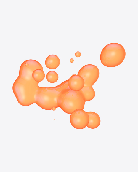 Free Orange Metaball Element