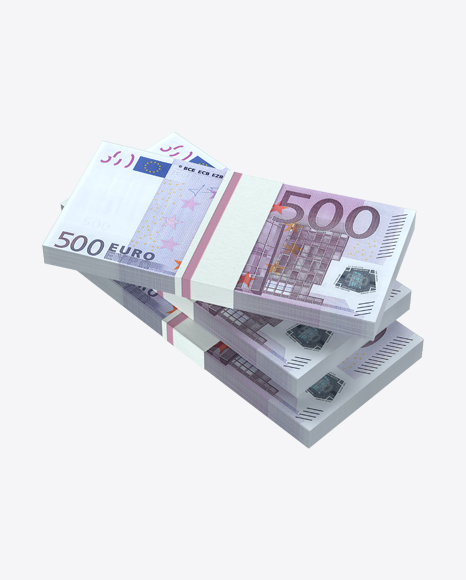 Free Stacks of 500 Euro Banknotes