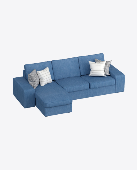 Free Blue Corner Sofa