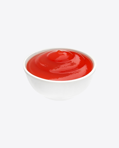 Free Ketchup in Ceramic Bowl