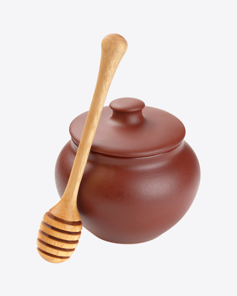 Free Pot with Honey Dipper