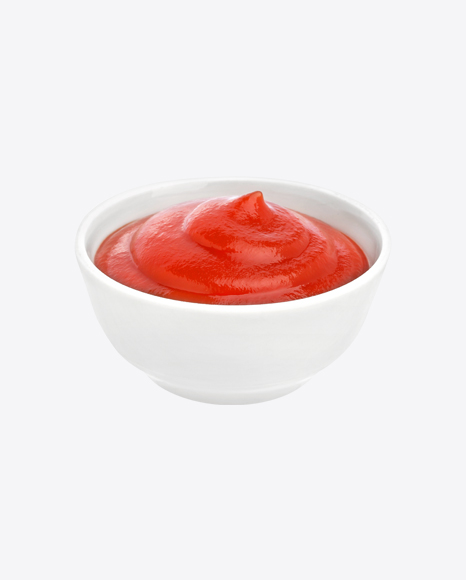 Free Ketchup in Ceramic Bowl