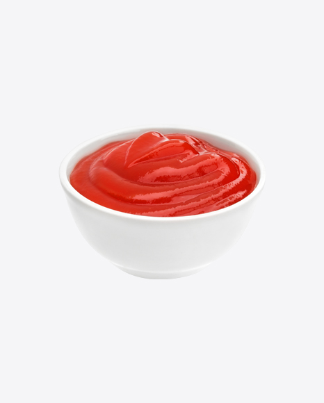 Free Ketchup in Ceramic Bowl