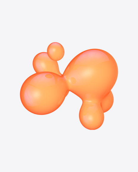 Free Orange Metaball Element