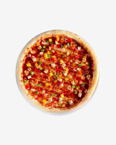 Free Pizza w/ Vegetables, Cheese & Shrimps