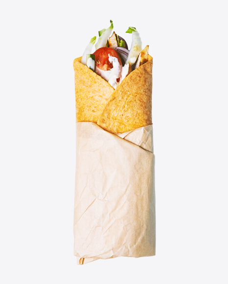 Free Roll w/ Vegetables in Paper Wrap