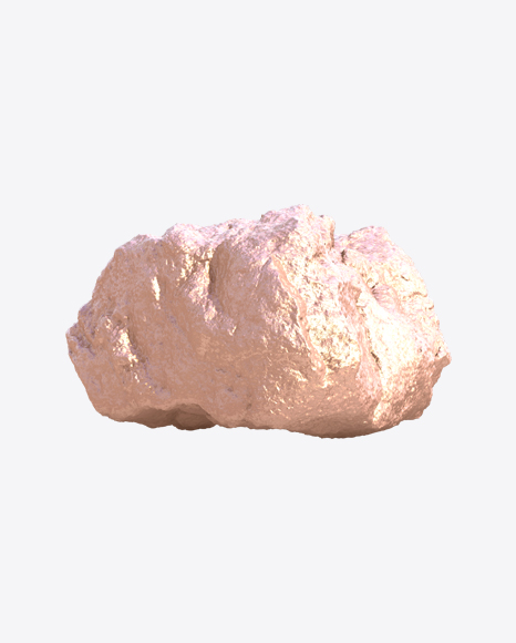 Golden Rough Rock PNG Image