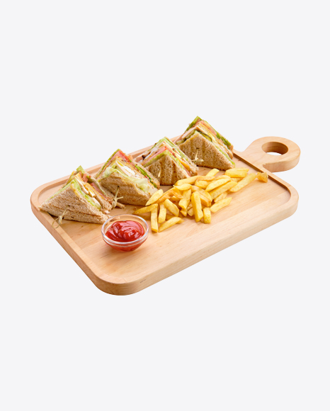 Free Club Sandwiches w/ French Fries & Ketchup