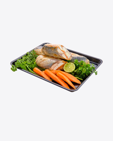 Free Baked Fish w/ Greens & Carrots