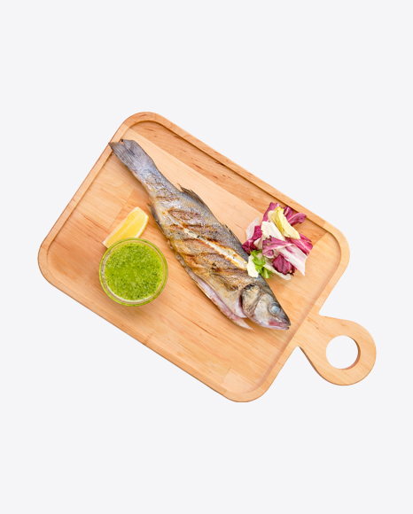 Free Roasted Fish w/ Salad & Pesto Sauce