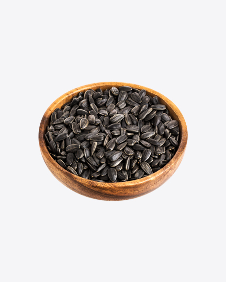 Free Sunflower Seeds in Wooden Bowl