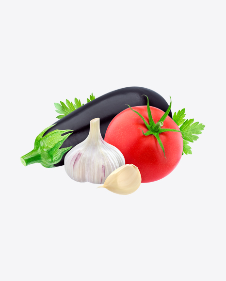Free Eggplant, Tomato and Garlic Set