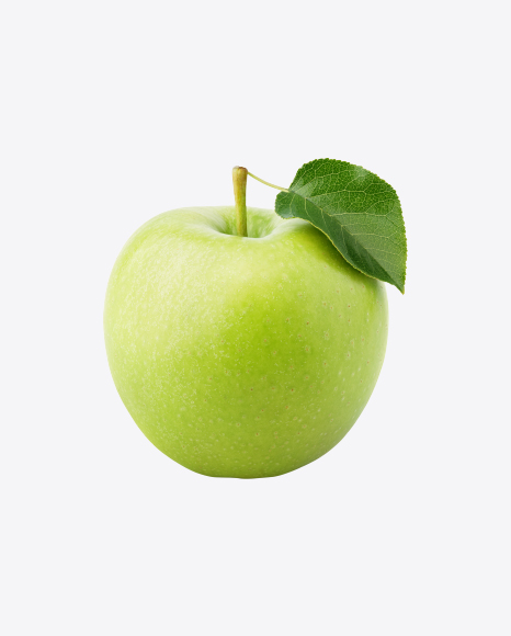 Free Green Apple with Leaf