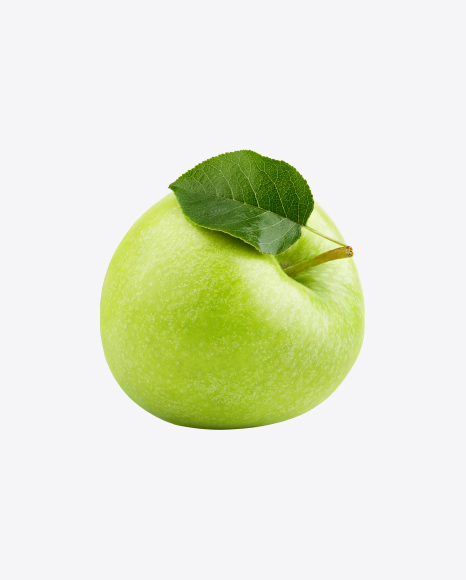 Free Green Apple with Leaf