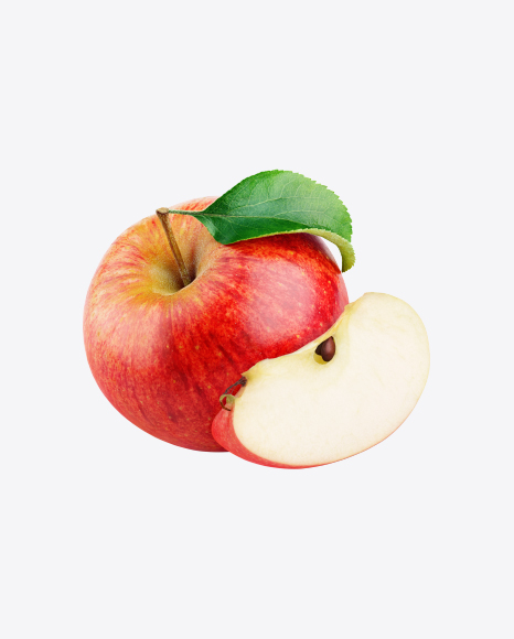 Free Red Apple with Slice