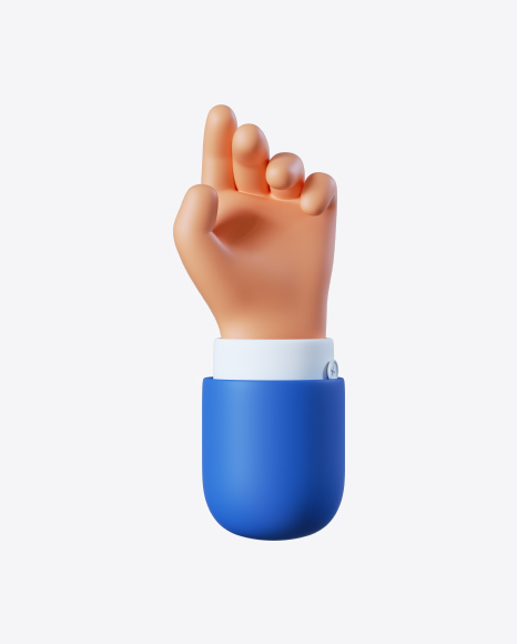 Free Cartoon Hand Relax Gesture