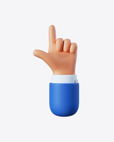 Free Cartoon Hand Pointing Gesture