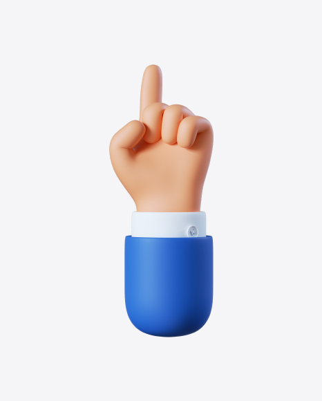 Free Cartoon Hand Pointing Gesture