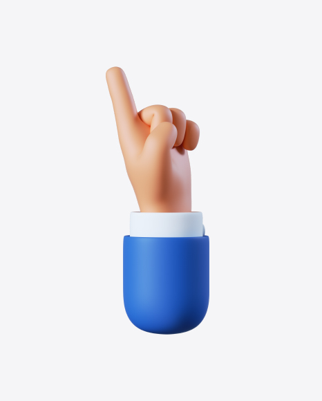 Free Cartoon Hand Pointing Gesture