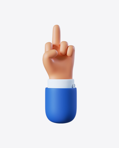 Free Cartoon Hand Middle Finger Gesture