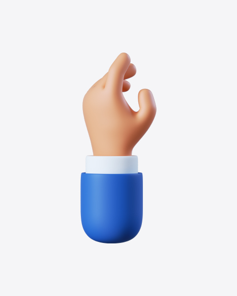 Free Cartoon Hand Relax Gesture