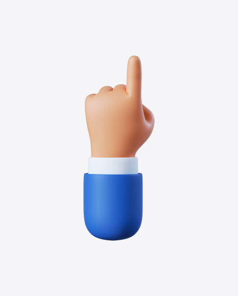 Free Cartoon Hand Pointing Gesture