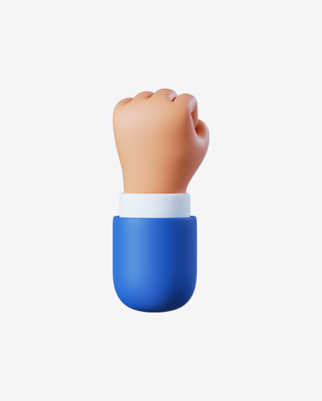 Free Cartoon Hand Fist Gesture
