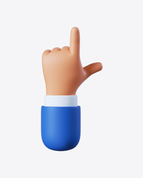 Free Cartoon Hand Pointing Gesture