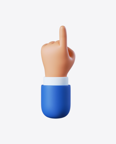 Free Cartoon Hand Pointing Gesture
