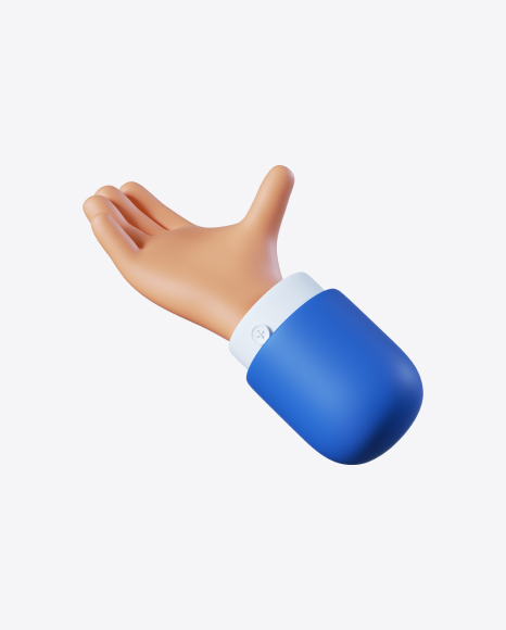 Free Cartoon Hand Open Gesture