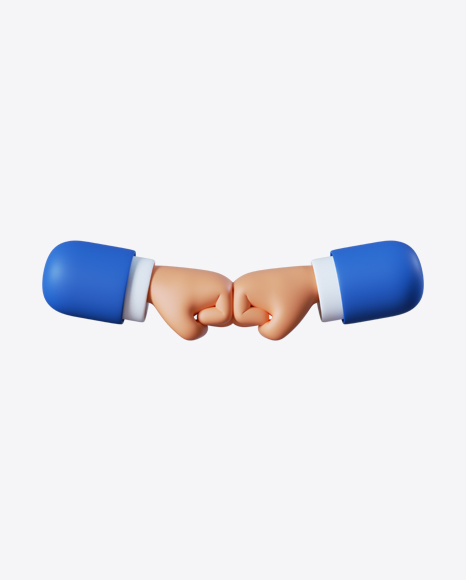 Free Cartoon Fist Bump Gesture
