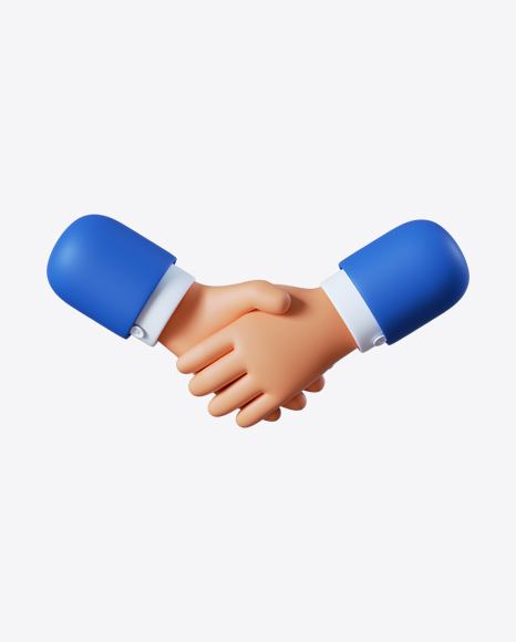 Free Cartoon Handshake Gesture