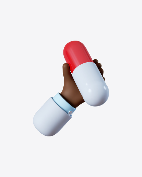 Free Doctor Hand Holding Red Pill