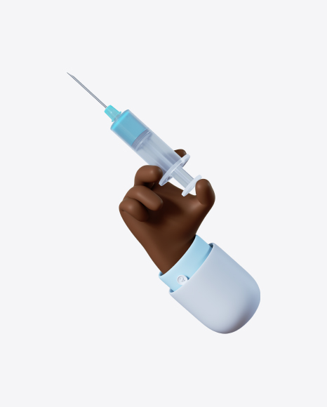 Free Doctor Hand Holding Syringe