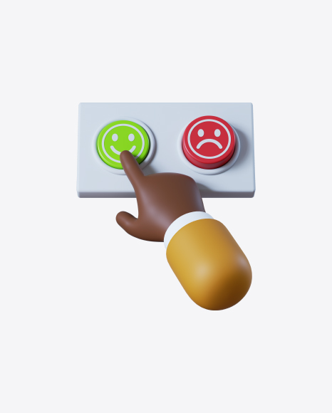Free Cartoon Hand Pressing Green Button
