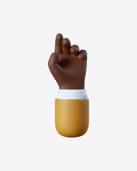 Free Cartoon Hand Relax Gesture