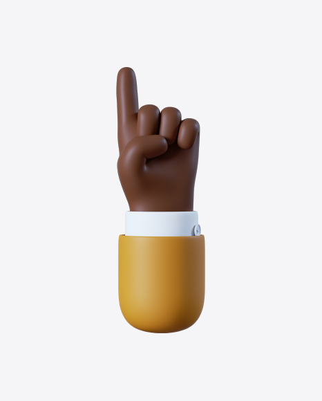 Free Cartoon Hand Pointing Gesture