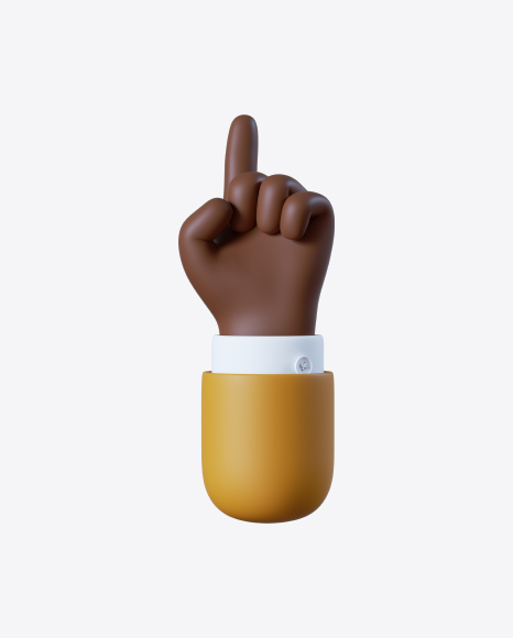 Free Cartoon Hand Pointing Gesture