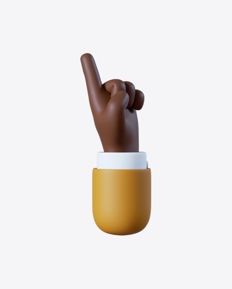 Free Cartoon Hand Pointing Gesture