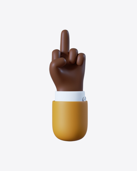 Free Cartoon Hand Middle Finger Gesture