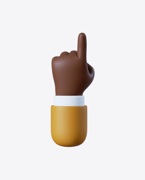 Free Cartoon Hand Pointing Gesture
