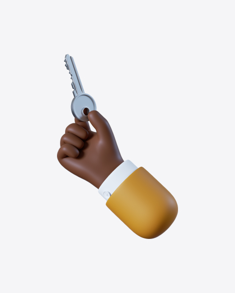 Free Cartoon Hand with Key