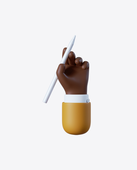 Free Cartoon Hand with Pen