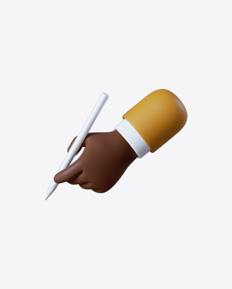 Free Cartoon Hand with Pen