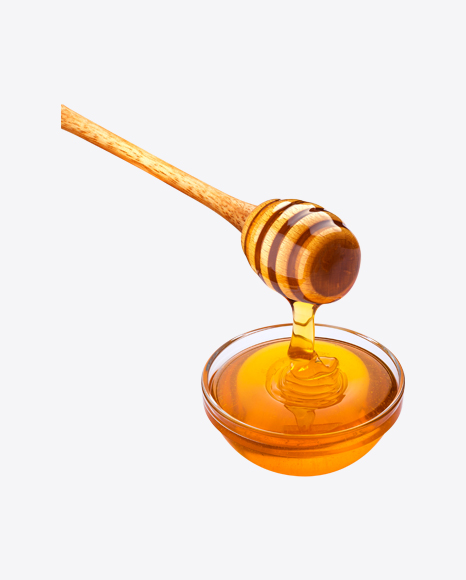 Free Honey Glass Bowl w/ Wooden Dipper
