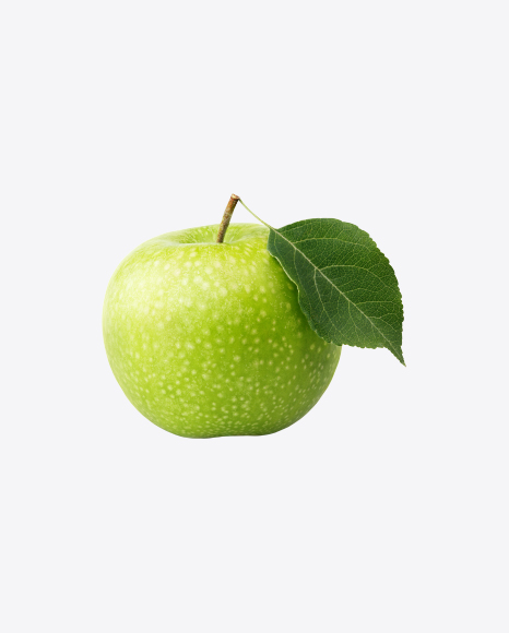 Free Green Apple with Leaf
