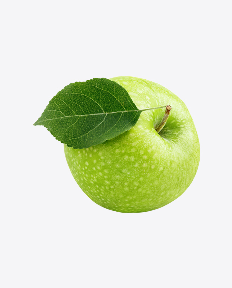 Free Green Apple with Leaf