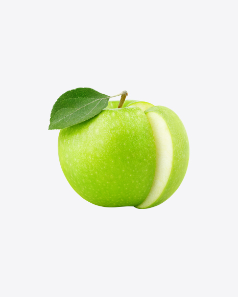 Free Green Apple with Cut